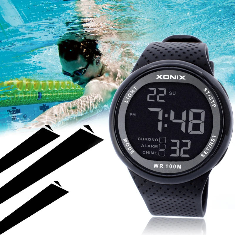 Waterproof 100m Outdoor Fun Digital Watch