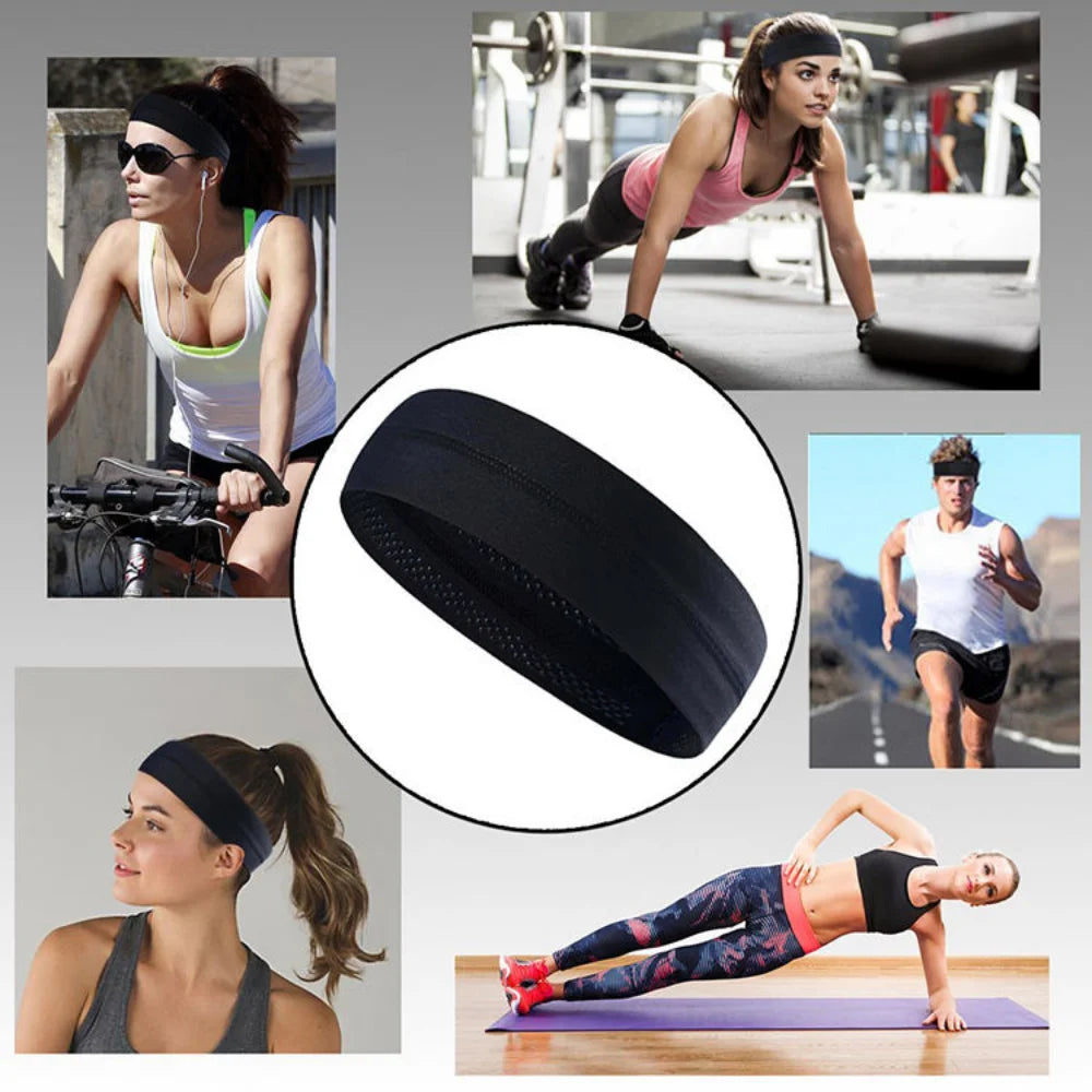 Sports Headband Sweatband Anti-slip Stretch Headwrap
