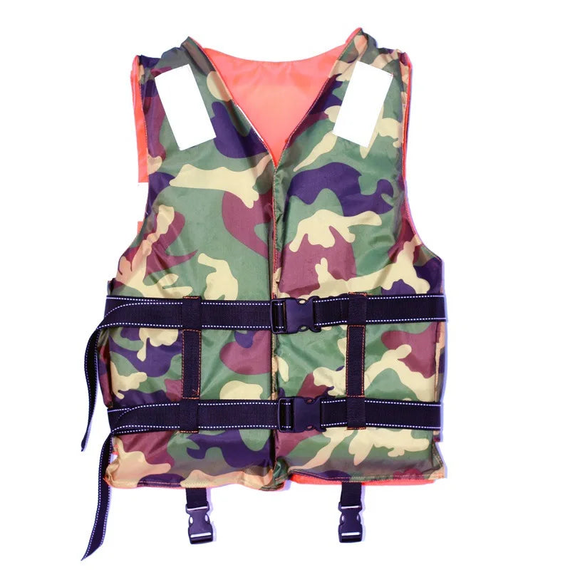Adult life jacket professional fishing camouflage