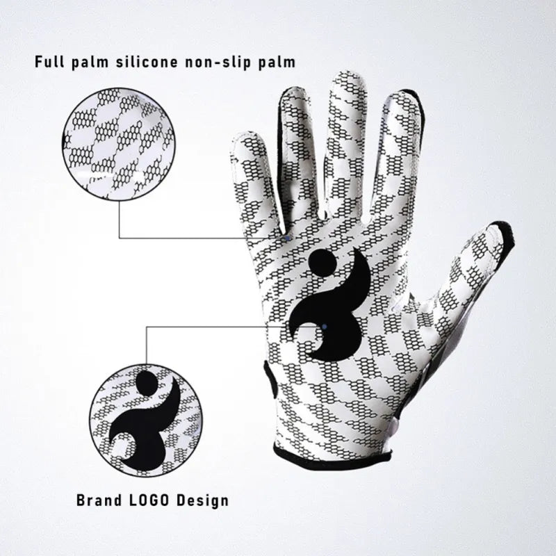 Baseball Breathable Anti-slip Silicone Football Gloves