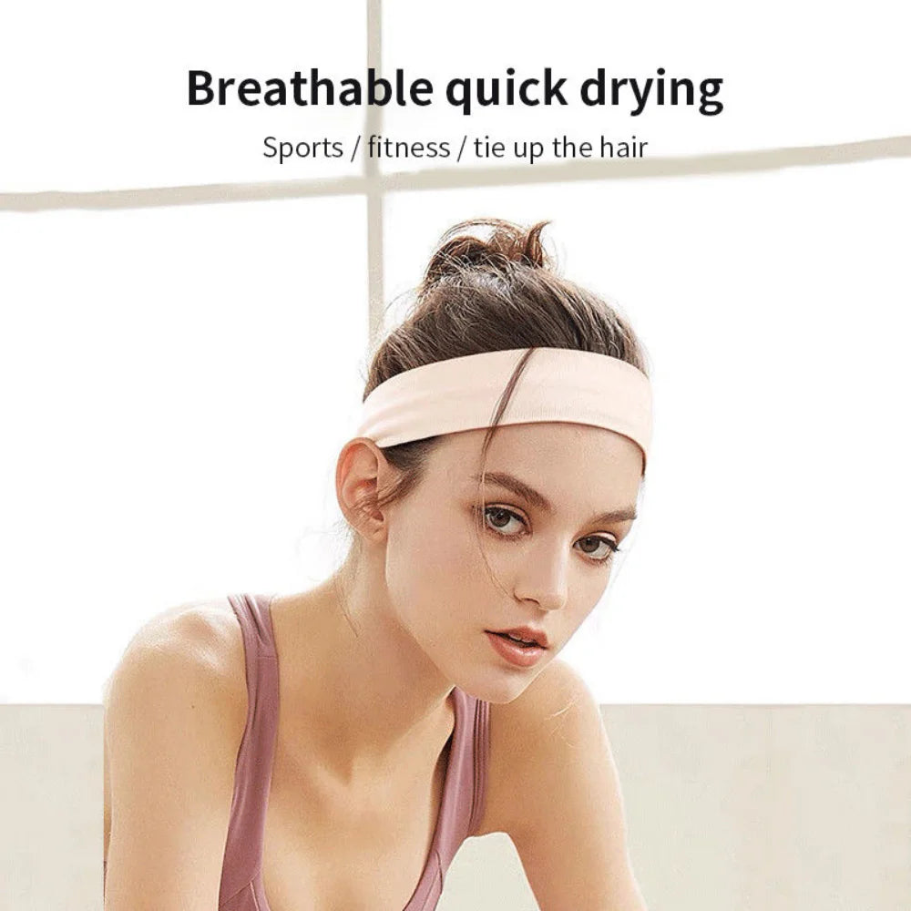 Sports Headband Sweatband Anti-slip Stretch Headwrap