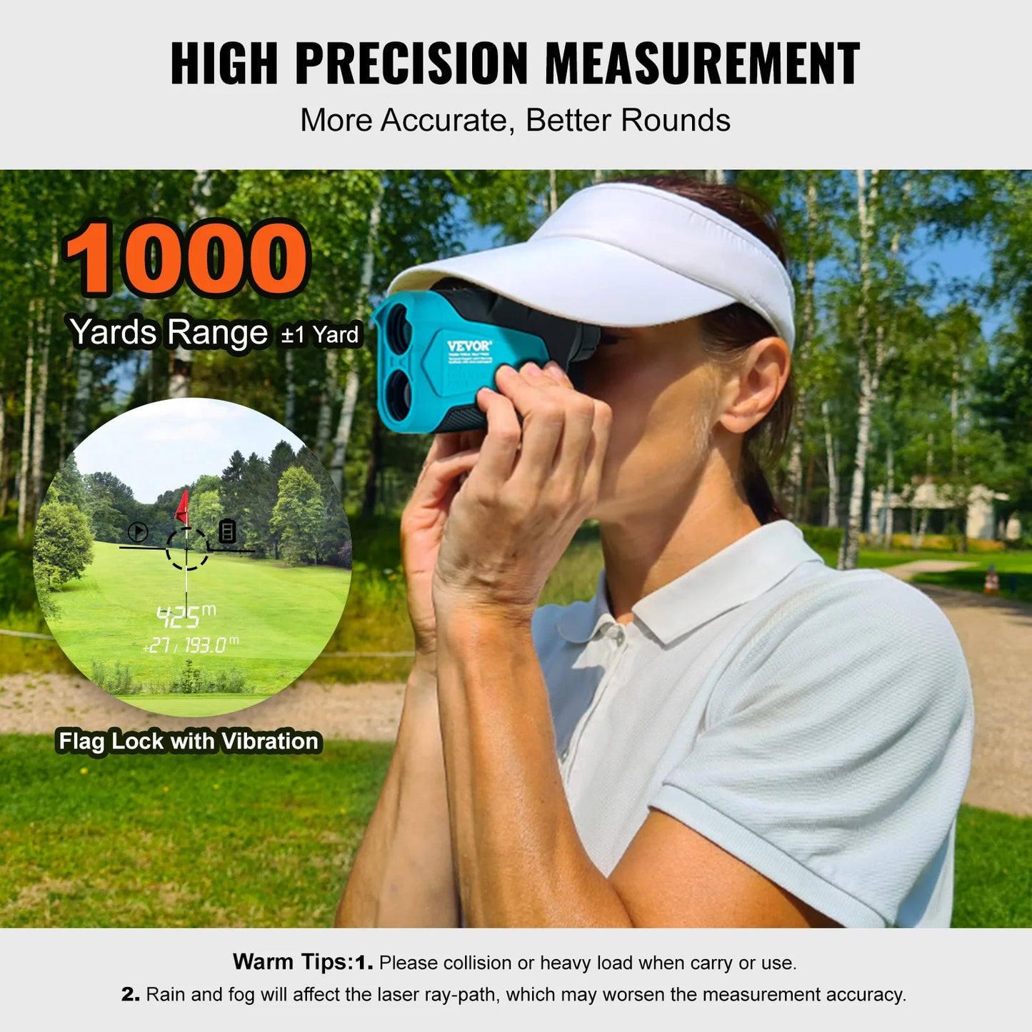 VEVOR Golf Rangefinder 900/1000 Yards Laser
